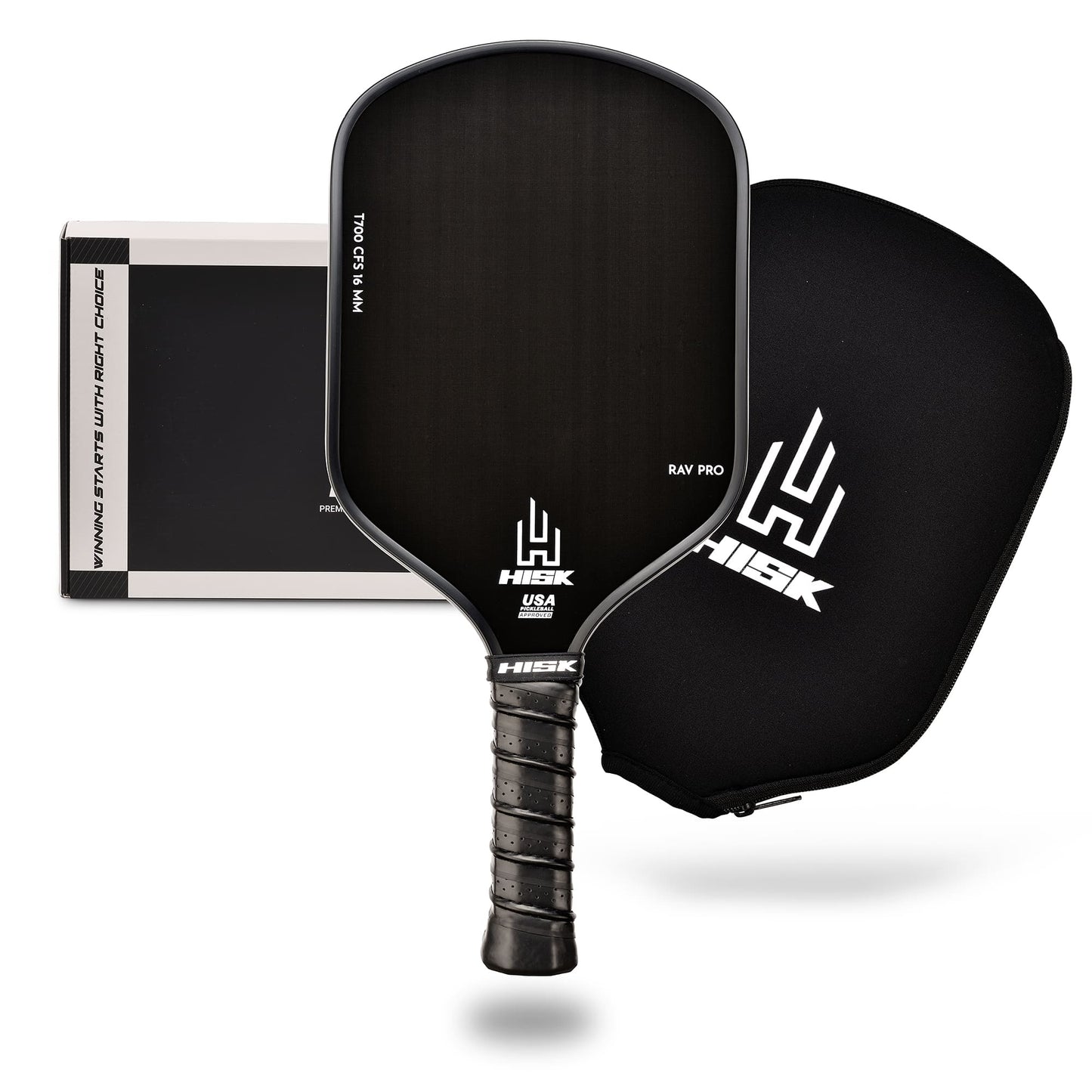 HISK RAV PRO PICKLEBALL PADDEL - White